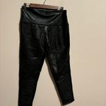 7 For All Mankind Faux Leather Liquid Moto Legging Pants Black- Size Large Photo 4