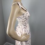 Japna  Pink Floral Smocked‎ Boho Flowy Maxi Dress Size S Cottagecore Coquette Photo 8