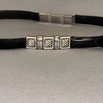 Brighton Black and Silver Accent Belt size 30 classic feminine everyday Photo 3