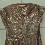 NWT Rose Gold Sequin Dress V Photo 1