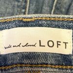 Ann Taylor LOFT Blue High Waist Straight Skinny Crop Denim Jeans Pants Size 26 Photo 3