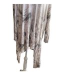 Coldwater Creek  Women Cardigan XL Ivory Longline Waterfall Open Front Neutral‎ Photo 2