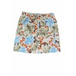 Eddie Bauer Skirt Women's 16 Floral Khaki Cargo Brown Colorful Flowers Pocket Photo 2