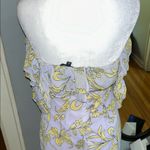 Lulu's Yellow Floral Backless Maxi Dress White Photo 7