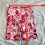 Champion  Women's Small Tie-Dye Pink Biker Shorts Athletic 7" Inseam Photo 3