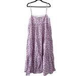 Charlie Holiday NEW  Isabella Maxi Dress Lilac Polka Dot Cotton Sz 8 Photo 2