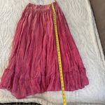 Raga  Size S Zella Lurex Maxi Skirt NWT Boho Indie Pink Silver Metallic Feminine Photo 8