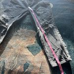 Old Navy Vintage Y2K Extra High Rise Straight Leg Jeans Dark Grey Distressed 8 Photo 10