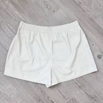 Good American NEW Better Than Leather Shorts Elastic Waist Bone Size 5 2XL Photo 10