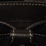 NWOT Kesslord Black Leather silver stud bucket bag Photo 2