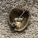 Monet Vintage  Gorgeous Brooch So Sparkly Red Rhinestone Apple Photo 6