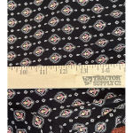 Liz Claiborne  Career Large Pull On Wide Leg Pants Black‎ Geometric Print Stretch Photo 5