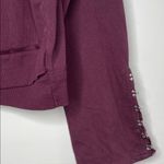 SD Collection Maroon Sweatshirt with Studded Sleeves Red Photo 6