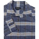 Pendleton  Womens Casual Long Sleeve Button Down Shirt Plaid size Small Navy Blue Photo 1