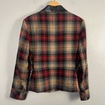Jordon & Cole vintage plaid 90s wool collar zip up jacket size large Black Photo 4