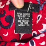 J Peterman red paisley Jacobean 2 corduroy long riding skirt Red Photo 2