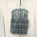Current Air Anthropologie  Piper Top Sleeveless Tank Green Stripe Size Small Photo 7