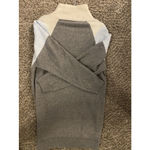 EXPRESS Casual Color Block Turtleneck Mini Sweater Dress Size Medium Photo 2