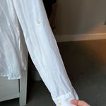 American Eagle Outfitters White Flowy Blouse Photo 3