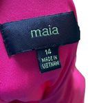 Maia Pink Preppy Barbie Cottagecore Puffer Sleeve Fit and Flare Midi Dress Size 14 Photo 4