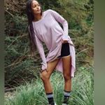 Free People Movement Long Game Layer Tunic in Oyster Opal NWOT sz unsized Purple Photo 2