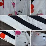 Max Mara White Weekend w/ Pink/Orange Floral Cotton Midi Skirt Photo 5