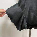 Victoria's Secret Vintage Nighty Body Suit Silky Plunge Covered Button Black Photo 6