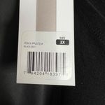 Peace & Pearls NWT  Black Faux Leather‎ Panel High Waist Pull On Leggings 3X Photo 2