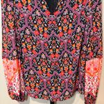 Kobi Halperin Azalea Blouse Floral‎ Black Size XS Photo 2