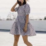 THE KORNER Floral Mini Dress Small Multicolor Gardencore Ruffle Boho Chic Casual Photo 0