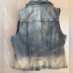 Silver Jeans  Co. Distressed Blue Denim Vest Medium Photo 2