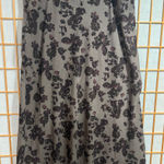 NWT 3xl Floral Midi Skirt in Black and brown florals Size 3X Photo 0