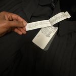 ZARA woman pleated flare wide leg black pants Photo 9