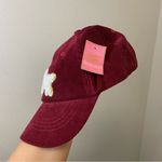 Simply Southern  Dog‎ Patch Burgundy Corduroy Baseball Cap NWT Photo 3