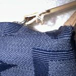 DKNY Signature Small Purse bag NAVY logo canvas leather Trim clutch Photo 4