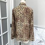 Lilysilk Leopard Print Silk Button Down Blouse Small NEW Black Photo 1