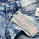 Soundgirl  Women’s Short Denim Embellished Pockets Shorts Sz 1 Photo 4