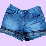 Carolina Blues Vintage Y2K Boho Blue Denim Shorts with Decorative Hem 🔥 Photo 0
