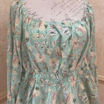 Torrid Cotton Clip Dot Blouson Sleeve Smocked Long Sleeve Top Floral Print 2XL Photo 4