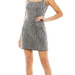 Mac Duggal  10782 Black Sleeveless Beaded Tank Mini Dress Size 2 NWD Photo 0