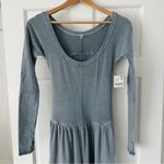 Free People Movement NEW! Free People FP Movement Hot Shot Wide Leg Onesie Summer Storm Gray Size XS Photo 5