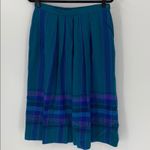 Pendleton 14 Blue Plaid Wool Midi Skirt Western Indie Vintage New Deadstock Photo 0