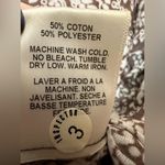 Velvet Tees Velvet brown cream printed tie front long sleevee deep vneck top Photo 7