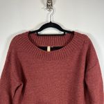 Pilcro and the Letterpress PILCRO Anthropologie Oversized Long Sleeve Sweater Burgundy Women’s Size Small Photo 2