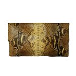 Genuine Python Snake Foldover Squeeze Photo 1