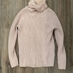 Karen Scott  Soft Pink Cable Knit Turtleneck Sweater Photo 0