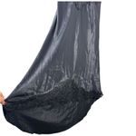 Victoria's Secret Gold Label Black Satin Lace Maxi Slip Dress Size P XS Photo 3