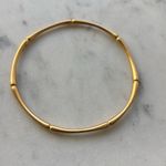 NWOT Julie Vos bamboo Gold Bangle Bracelet Photo 1