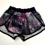 Lululemon Seawheeze Short Women Size 2 Lined Black Pink Running Athletic Workout Photo 0