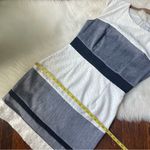 Sandra Darren Textured Striped Sheath Dress Sleeveless by Size 8 Photo 1